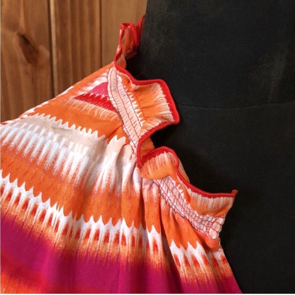 Multicolored Striped Sleeveless Blouse - Picture 3 of 9